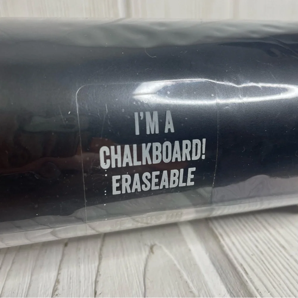 NEW 6” Roll Chalkboard Ribbon Black Erasable 15’ 100% PCV